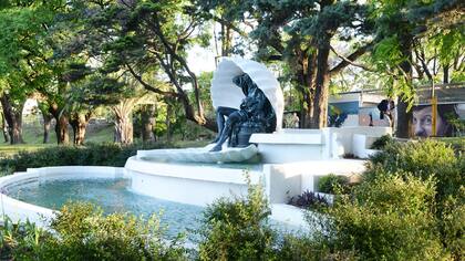 Se reparó la fuente Neptuno