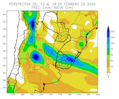 Se repite el patrón de lluvias irregulares, con algunos sectores beneficiados y amplias áreas que continuarían sin aportes suficientes.