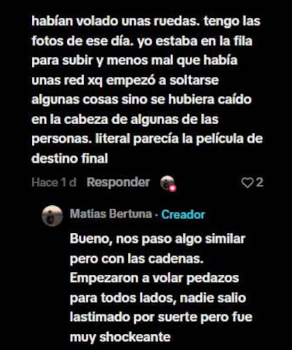 Se rompió una montaña rusa en el Parque de la Costa y decenas de personas quedaron colgadas 20 minutos.