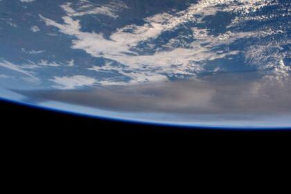 Se trata de una de las fotos más originales registradas hasta el momento del volcán Cabulco