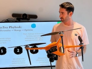 Se usan drones para hacer más eficiente la producción
