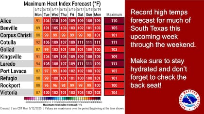 Se viene una ola de calor en el sur de Texas