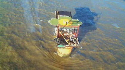 Sealand desde el aire. El país gobernado por los Bates solía ser una torre militar.