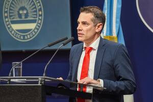 Sebastián Amerio, viceministro de Justicia, estuvo hoy en la Casa Rosada con el senador radical Eduardo Vischi