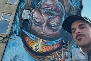 Sebastián Cener, el artista urbano que revolucionó a un pueblo de Inglaterra con su mural