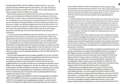 Sebastián Domenech contó en una carta que compartió en Twitter que lleva seis años sin ver a sus hijos
