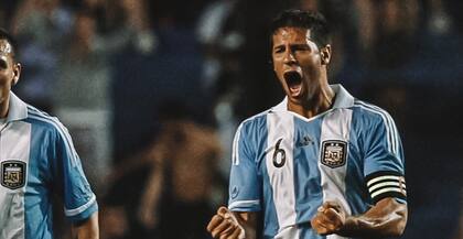 Sebastián Domínguez es el cuarto máximo goleador de la Selección de Argentina