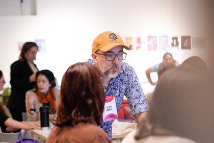 Sebastián Hacher (Profesor en CUXa), en el último workshop presencial de BeBot.