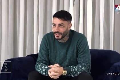 Sebastián Marset durante una entrevista mientras estaba prófugo