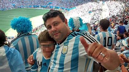 Sebastián Mascherano asistió al Mundial de Brasil 2014 junto a su hijo