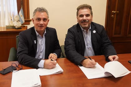 Sebastián Pareja y Cristian Ritondo