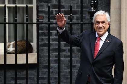 Sebastián Piñera, en London, en 2021. (Daniel LEAL / AFP)