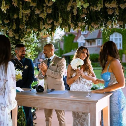 Sebastián Verón y Valentina Martin dan el "sí, quiero"