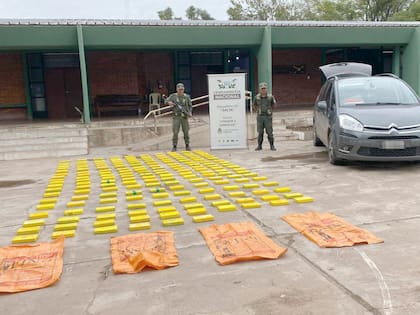 Secuestro de 195 kilos de cocaína en Salta