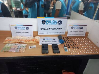 Secuestro de microdosis de cocaína en un bar de Constitución