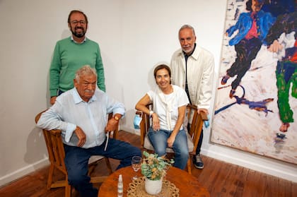 Seguí y su mujer, Clelia Taricco, se reunieron con autoridades de Cultura de Córdoba; preparaban una muestra para noviembre