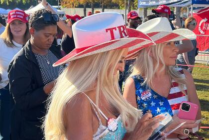 Seguidores de Donald Trump durante un acto en Georgia