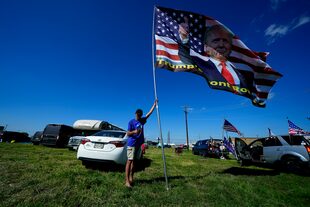 Seguidores de Trump en Waco