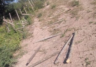 Según describió, desde el 2005 el productor sufre ataques por parte de los presuntos usurpadores como es la destrucción de alambrados