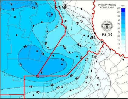 Según especificaron desde la Bolsa de Comercio de Rosario, los registros de los últimos días generaron un cambio drástico en el perfil de los suelos