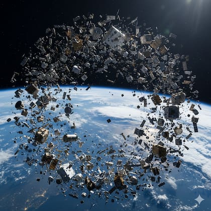 Según los expertos, existen altas posibilidades de que la basura espacial desorbite y colisione con una aeronave en 2026