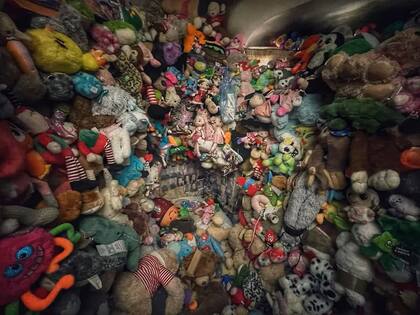 Según los exploradores, existe una leyenda acerca de que una mujer viuda acumuló los muñecos tras la muerte de su marido