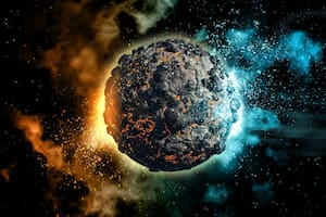 Según los físicos, el meteorito tendría posibilidades de caer directo en la luna (imagen ilustrativa)