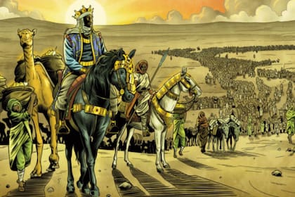 Según los relatos, Mansa Musa regaló 20.000 piezas de oro a cada pueblo que atravesó 