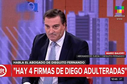 Según reveló el abogado, la falsificación de la firma del 10 también se habría hecho en el ámbito comercial foto: Captura de TV