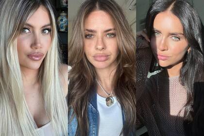 Según Santiago Sposato, Wanda Nara, la China Suárez y Zaira Nara fueron invitadas a participar del mismo evento en Uruguay (Foto: Instagram @wanda_nara / @sangrejaponesa / @zaira.nara)