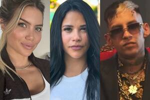 Según trascendió, la cantante Damaris Melina podría ser la tercera en discordia entre Wanda Nara y L-Gante (Foto: Instagram @wanda_nara / @damarismelinaok / @lgante_keloke)