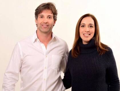 Segundo Cernadas junto a María Eugenia Vidal, el día en que anunció que competiría para la Intendencia de Tigre