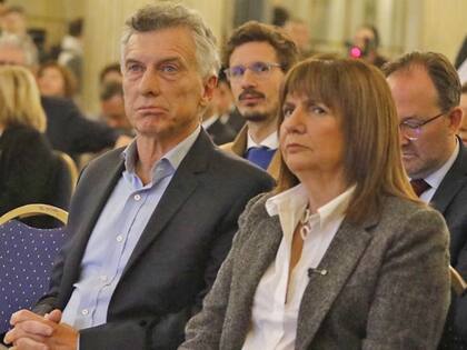 Patricia Bullrich junto a Mauricio Macri