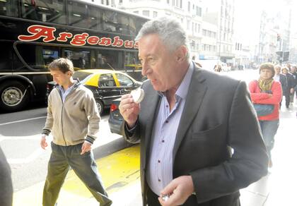 Segura, por la tarde, antes de la reunión de Comité Ejecutivo de AFA