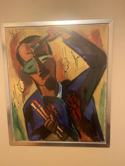 Selbstbildnis, de Karl Schmitt-Rottluff, uno de los dos cuadros recuperados por la familia Graetz