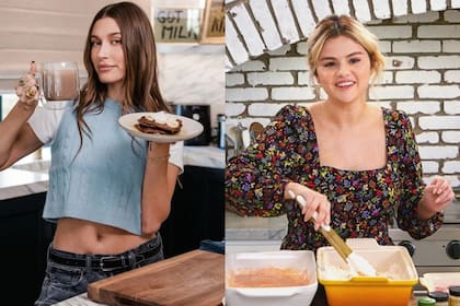 Selena lanzó su programa de cocina y Hailey la siguió (Captura video)