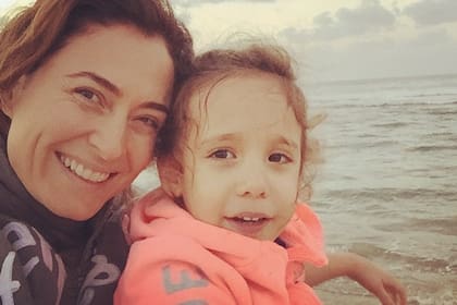 Selfie. La actriz con su pequeña hija
