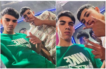 Selfies obtenidas en el interior del penal en las que Mereles aparece acompañado por otro interno señalado en la investigación como miembro de la organización