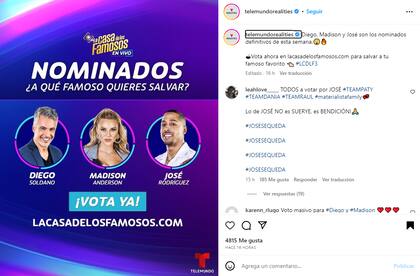 Semana tras semana, el público decide quién abandona La casa de los famosos