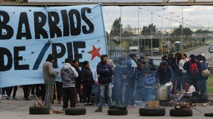 Semanas atrás, Barrios de Pie bloque los principales accesos a la Capital para exigir comida para los comedores