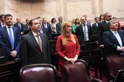 Senadores del oficialismo en la sesión especial que busca ampliar los miembros de la Corte Suprema