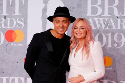 Sencilla. La Spice Girl Emma Bunton junto a su pareja, Jade Jones.