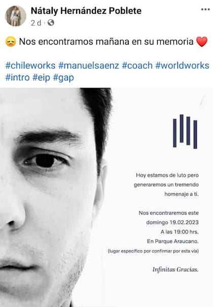 Sentido Homenaje a Manuel Sáenz, querido y recordado en las ciudades de La Plata y de Santiago de Chile.