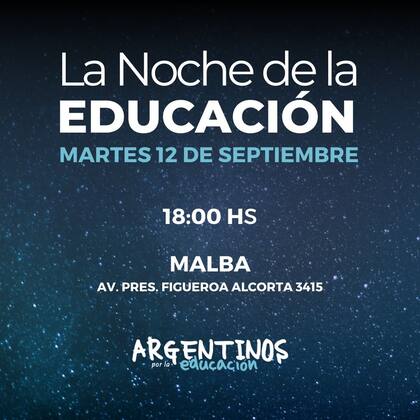 Será la segunda edición del evento organizado por Argentinos por la Educación