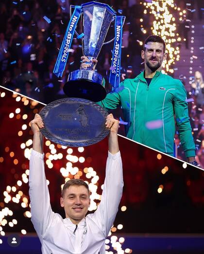 Serbia y sus dos Maestros 2023: Djokovic ganó el torneo de los adultos y Medjedovic el de los menores de 21 años
