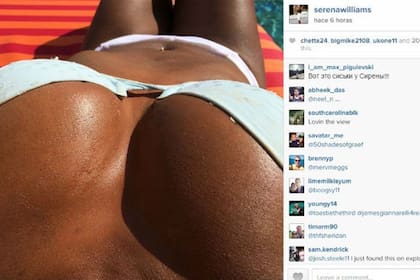 Serena subió esta selfie a su cuenta de Instagram