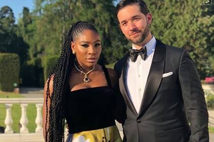 Serena Williams junto a su esposo, Alexis Ohanian, fundador de la red social Reddit
