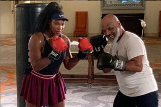 Mike Tyson, "a las trompadas" con las tenistas Serena Williams y Coco Gauff