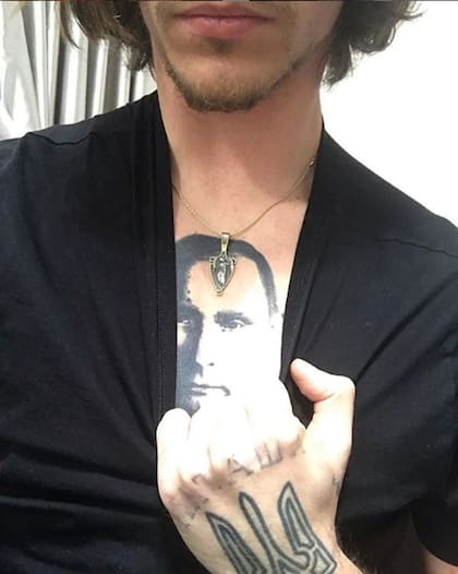 Polunin mostró su tatuaje de Putin en su cuenta de Instagram