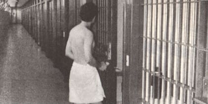 Sergio, antes de ingresar en su celda